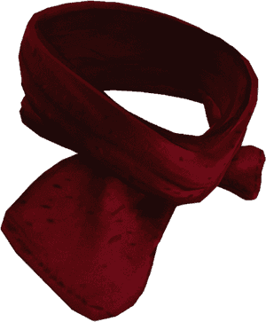 Elegant Red Scarf PNG