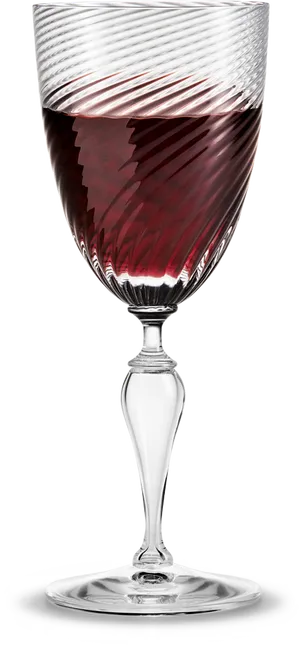 Elegant Red Wine Glass PNG Image