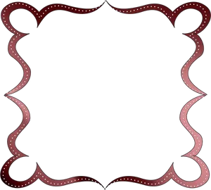 Elegant Redand Grey Fancy Border PNG Image