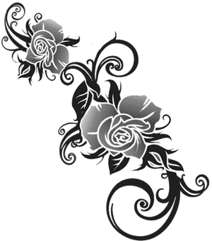 Rose Tattoo Transparent Background Png - Transparent Background Tattoo Png Transparent, Png Download PNG image with transparent background