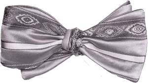 Elegant Satin Bow Tie PNG Image