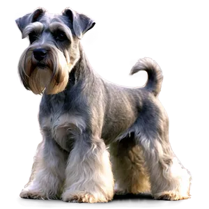 Elegant Schnauzer Show Stance Png Dsb93 PNG Image