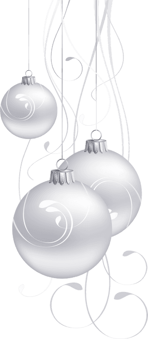 White Christmas Ornament Png - Transparent White Christmas Balls Png, Png Download PNG image with transparent background