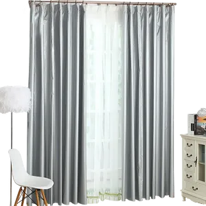 Elegant Silver Curtains Interior Design PNG Image