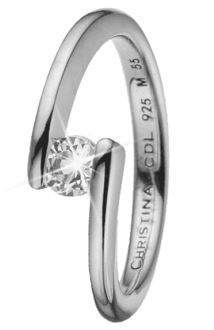 Supernova Silver Ring - Christina Jewelry Ringe, HD Png Download PNG image with transparent background