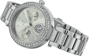 Titan Ladies Purple Women Multifunction Metal Watch - Metal Watch For Ladies, HD Png Download PNG with transparent background