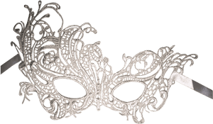 Silver Masquerade Mask Png, Transparent Png PNG image with transparent background