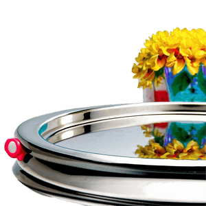 Elegant Silver Tray PNG 12 PNG
