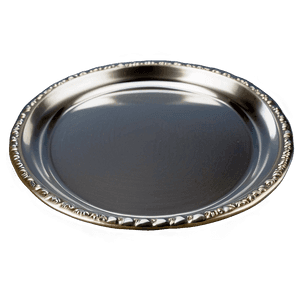 Elegant Silver Tray PNG mfy PNG