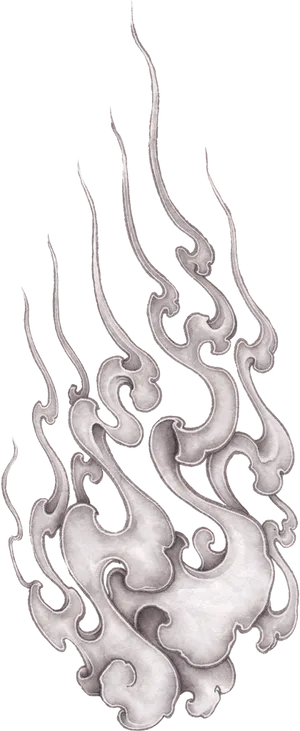 Elegant Smoke Clouds Illustration PNG Image