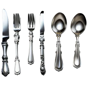 Elegant Spoon And Fork Png 82 PNG Image