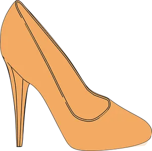 Elegant Stiletto Pump Illustration PNG Image