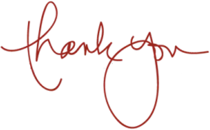 Elegant Thank You Script PNG Image