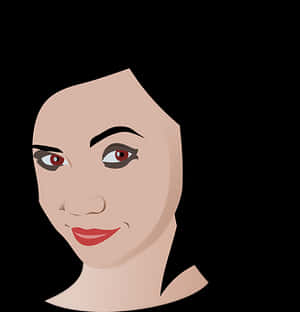 Elegant Vector Portrait PNG