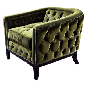 Elegant Velvet Armchair PNG htg PNG with transparent background