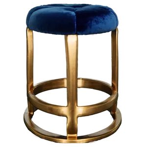 Elegant Velvet Barstool Png 06282024 PNG Image