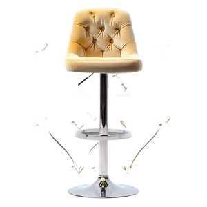 Elegant Velvet Barstool Png Hdr PNG Image