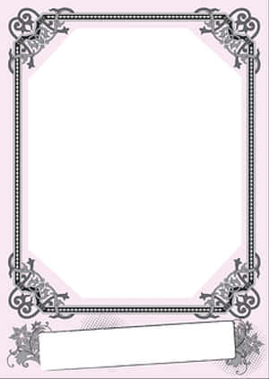 Elegant Victorian Frame Design PNG image with transparent background
