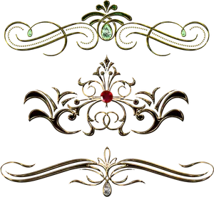 Elegant Vintage Border Design PNG Image