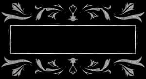 Elegant Vintage Floral Frame PNG image with transparent background