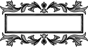 Elegant Vintage Floral Frame PNG Image