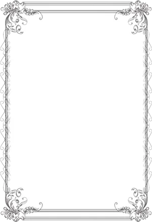 Elegant Vintage Frame Design PNG Image