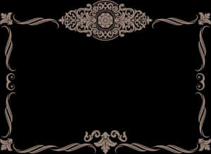 Elegant Vintage Lace Frame PNG image with transparent background