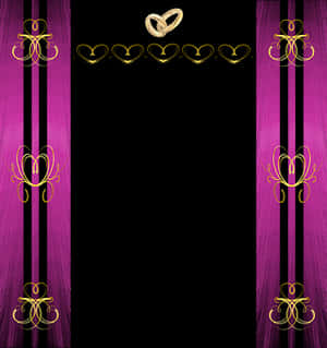 Elegant Wedding Invitation Background PNG image with transparent background
