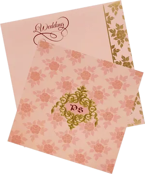 Elegant Wedding Invitation Design PNG Image