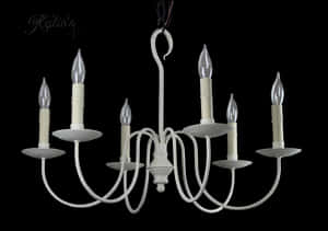 Elegant White Chandelier PNG image with transparent background