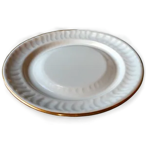 Elegant White Dinner Plate Png Gkv80 PNG Image