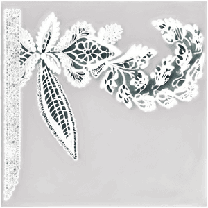 Elegant White Lace Design PNG 05042024 PNG image with transparent background
