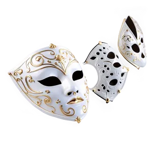 Elegant White Mask Png 32 PNG Image