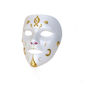 Elegant White Mask Png Hct PNG Image