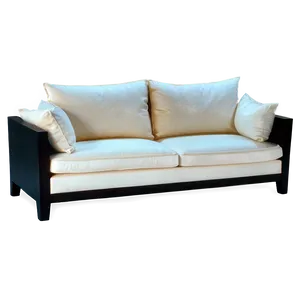 Elegant White Sofa Png 20 PNG Image