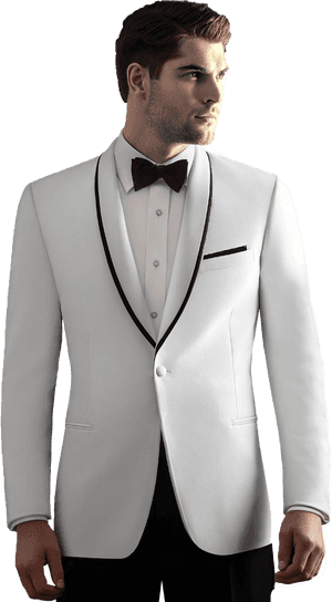 White Tuxedo Png Transparent Image - Wedding Dress Men Tuxedo, Png Download PNG image with transparent background