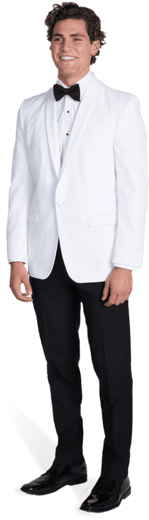 White Tuxedo Dinner Jacket - White Tuxedo Side View, HD Png Download PNG image with transparent background