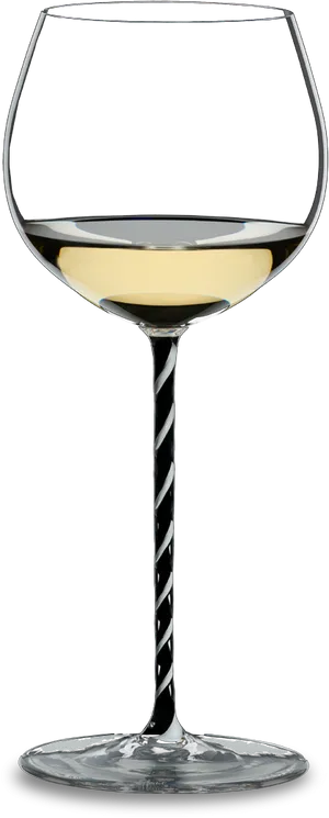 Elegant White Wine Glass PNG Image