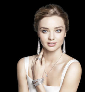 Elegant Woman Jewelry Portrait PNG image with transparent background