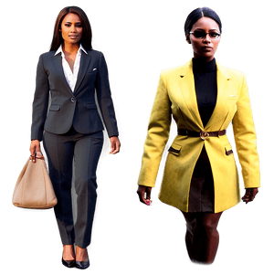 Elegant Women's Business Suit PNG lgy PNG