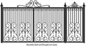 Wrought Iron Png - Iron Gate Design Png, Transparent Png PNG with transparent background