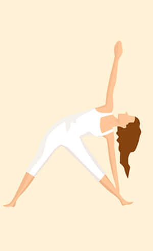 Elegant Yoga Pose Illustration PNG image with transparent background