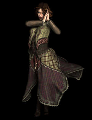 Elegant3 D Dancer Pose PNG