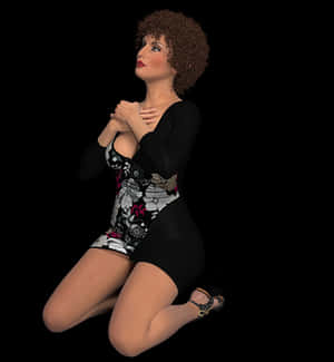 Elegant3 D Model Pose PNG image with transparent background