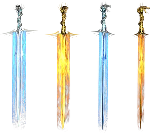 Elemental Swords Collection PNG Image