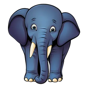 Elephant Cartoon Art Png Rbg PNG Image