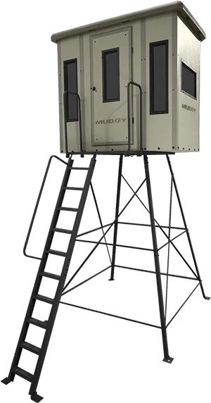 Elevated Hunting Blind Structure PNG Image