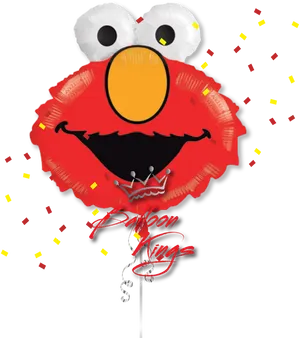 Elmo Balloon Celebration PNG Image