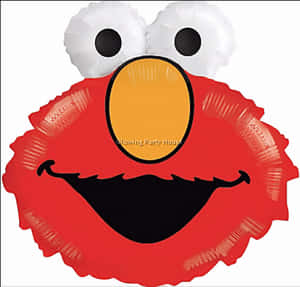 Elmo Balloon Party Decoration PNG image with transparent background