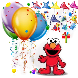 Elmo Birthday Celebration Png Lwn PNG Image